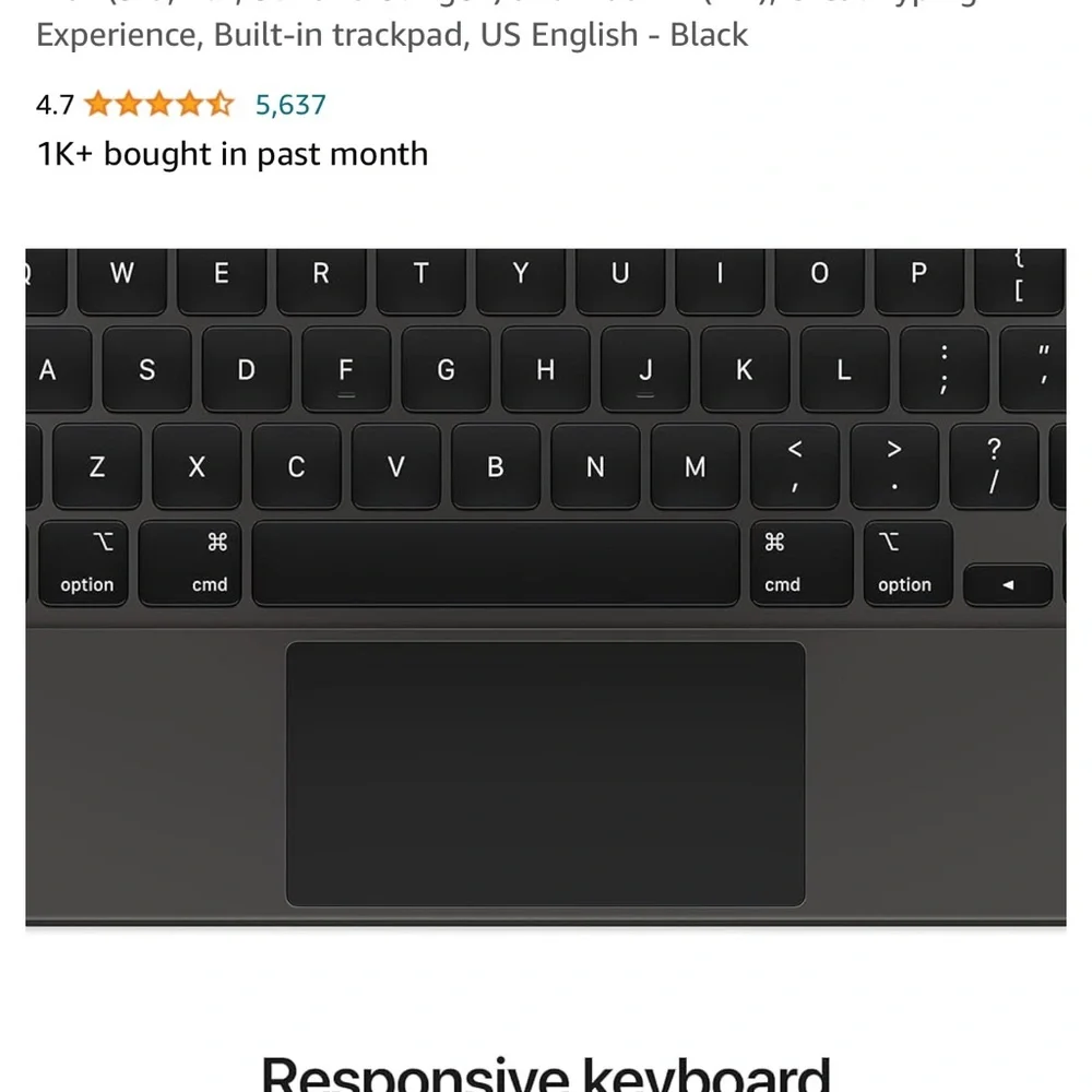 Apple Keyboard for 12.9 inch iPad 6th generation